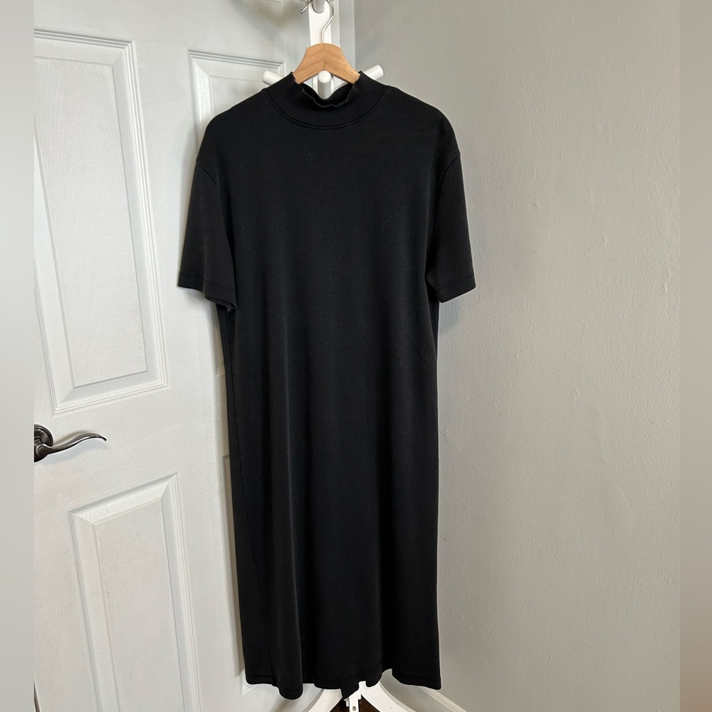 Zara High Neck Black Maxi Dress